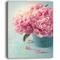 Designart - Pink Peony Flowers in Vase - Large Floral Wall Art Canvas